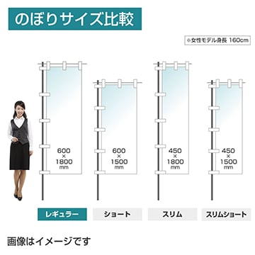 データ入稿のぼり レギュラータイプ 棒袋縫い ヒートカット仕立て